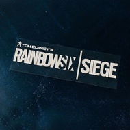 Hollow Car Sticker Rainbow No. 6 Rainbow Six Siege Tactical Design FPS Game Logo Waterproof Sticker