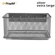 D-Night Metal Wire Mesh Magnetic Storage Basket Tray Desk Caddy Storage Organizer