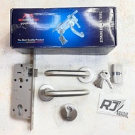 Handle Gagang Kunci Pintu Rumah Pisah Rosed Stainless Set MULLER 8002