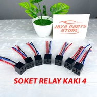 Soket Relay 4 Kaki Untuk Klakson dan Lampu 4 Pin 12v - Riley Riley 4 Pin - untuk Kelakson Denso Bosc