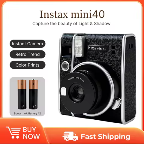 Original FOR Fujifilm Instax Mini 40 Films Camera Hot Sale New Instant Photo Black Colour