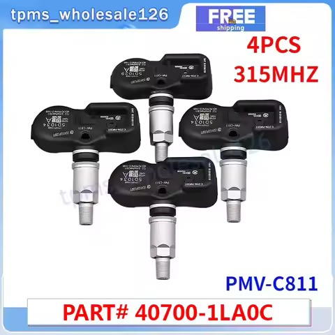4PCS Tire Pressure Sensor PMV-C811 For INFINITI EX35 FX37 FX50 M56 Q40 QX70 NISSAN 370Z LEAF TPMS 31