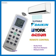 Daikin / York / Acson Replacement For Daikin York Acson Air Cond Aircond Air Conditioner Remote Control