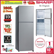 Sharp Refrigerator SJ285MSS 280L Smile Series 2-Door Fridge