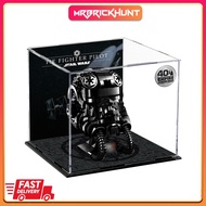[MrBrickHunt] Display Case For Lego 75274 Tie Fighter Helmet | Block Toys | Storage |
