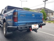 กันชนท้ายฟอร์ดเรนเจอร์ Ford Ranger 1998 -2011 หนา4มิลแถมห่วงแดง 1 คู่   R35 กันชนท้ายเหล็กหนา ranger