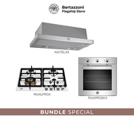 Bertazzoni 60cm 4-Burner Gas + Oven + Hood Bundle (P604LPRO Gas Hob + F605PROEKX 5 Function Oven + K60TELXA Hood)