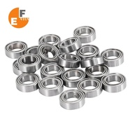 20Pcs MR106-ZZ Bearing 6 x 10 x 3mm Metal Shielded Ball Bearing Pre-Lubricated with Grease Radial Ba