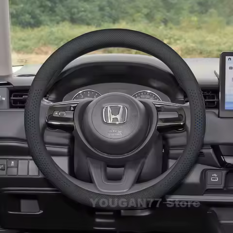 Leather Car Steering Wheel Cover For Honda Vezel Accord 2025 2015-2024 Non-slip Auto Steering Wheel 