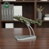 [Whcart] 1 144 Metal Scale Aircraft Alloy Replica Historic B25 Bomber Model Airplane for History Col