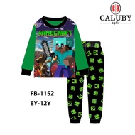 Caluby minecraft Video Game Boy Kids Set Clothing Kanak Kanak Large Kids Pyjamas Baju Tidur Budak Le