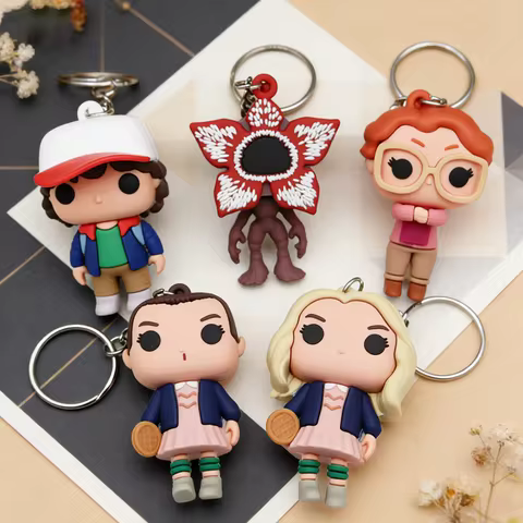 New Arrival & Best-Selling 5pcs Trendy Creative Keychain Toys Unique Vinyl Figures Portable Small It