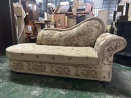 【東鼎二手家具】古典六尺緹花布貴妃椅*會客沙發*接待沙發*古典沙發*沙發躺椅*雙人沙發*布沙發*貴妃椅*沙發椅*躺椅