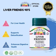 21st Century Liver Friends, Milk Thistle Extract, Turmeric Ext.+B-Complex - 40 Vegetarian Capsules