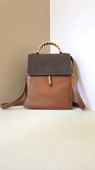 絕版古董包 Loewe中古蛇骨凱莉包 單肩包 皮革包 斜背復古二手