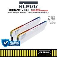 KLEVV URBANE V RGB DDR5 6400 CL32 RAM - 2x24GB (Limited Lifetime Warranty)