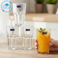 Set of 6 Deli Octagonal Highball Glass Eight-sided Tall Glass 405ml – Drinking Cups & Luxury Coffee