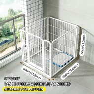 【Stainless DIy Pet Fence】49*25*25 Inch 6Pcs Large Dog Fence Dog Playpen Pet Playpen Easy Assemble Pe