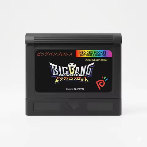 Custom Game Cartridge for NGPC, Pocket & Color - [BIG BANG WRESTLING] - Dual Language Support - High