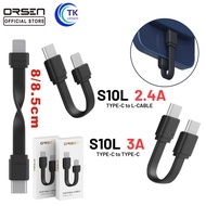 Eloop S10C / S10L สายสั้นชาร์จเร็ว USB Data Cable Type C to C 3A 60W / Lightning Cable 2.4A - 3A 12-