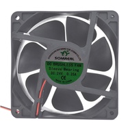 12038 Small Axial Flow Fan Dc DC12V 24V Cabinet Distribution  Cooling Fan 12CM Ventilating fan