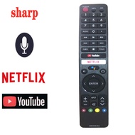 NEW Original GB346WJSA for SHARP TV Remote control with Voice Fernbedienung netflix and YouTube Comp
