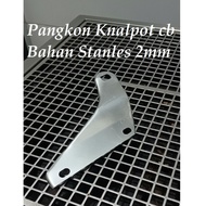 Exhaust bracket for CB100 CB125 corbi plor, STAINLESS material