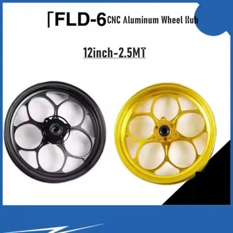 CNC Aluminum Wheel Hub 12inch-2.5MT Front Rim Disc Brake Wheel For M3 NIU N1S UQI U+B Ninebot E300P 