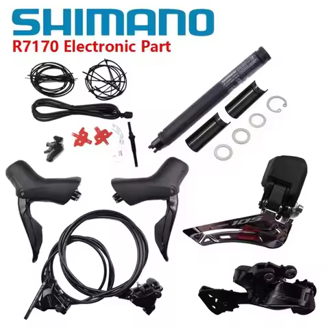 Shimano 105 Series Di2 Groupset R7170 Without Crankset/Electronic Part 2x12s For Road Bike No Cranka