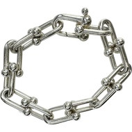 蒂芙尼 (TIFFANY&Co.) 手鍊，14 節，925 純銀，63.8 克，17.5 厘米，女士款 [二手]