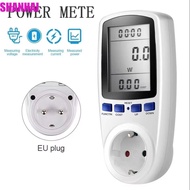 SHANHAI AC Power Meter, Digital Display EU/AU/UK/FR/US Plug Digital LCD Wattmeter, Energy Monitor LC
