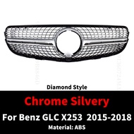 กระจังหน้าช่องด้านหน้าสไตล์ GT กรอบกระจังหน้ารถแข่งรถสำหรับ Mercedes X253รถ Benz รุ่น GLC 200 220 25