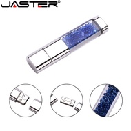JASTER Crystal LED Light Pen Drive 512GB 128GB 32GB 64GB USB Pendrive Flash Drive Usb2.0