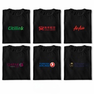KATUN Citilink Air Asia Qatar Airways Saudia Air Merchandise T-shirt Premium Combed Cotton 30s