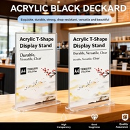 Arcylic Card Holder Stand Display A4 A6 A5 Shape T
