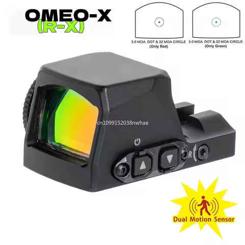 R-X 1x24mm 2&32 MOA Circle Dot Reticle Red Dot Sight w/Glock Mount Plate&Picatinny Mount MOTAC Airso