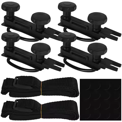 Roof Box Mounting Fitting Kit Heavy Duty Roof Box U-Bolt Clamp Universal Roof Rack Bracket Kit Van T