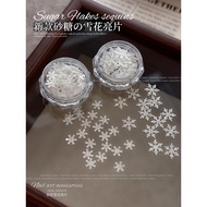 Nail Christmas Snowflake Sequin Nails Art 3D DIY Decorations