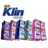 Soklin liquid detergen cair sachet 12x22ml