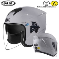 Seasonal Universal 3C Certified Motorcycle Helmet 3/4 Half Helmet