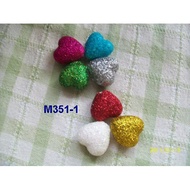 Good Player Creative Hall M351-1 Little Love Glitter Styrofoam Ball (1.8 * 1.8 * 0.8cm)