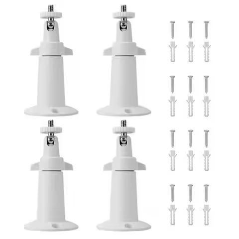 4 PackWall Mount Compatible with Wyze Cam Pan & Wyze Cam V3, Adjustable Indoor Outdoor Mount Compati