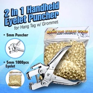 2-in-1 Eyelet Puncher 5mm For Hang Tag With Grommet