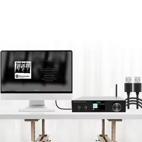 HIFI Amplifier CL-600B Bluetooth 2X50w Karaoke Digital Amplifier Professional Karaoke Amplifier US P