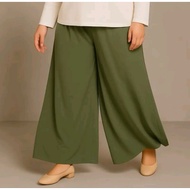 Seluar Zamirah Plazzo Wanita Plus Size Viral Ukuran Besar 50kg-130kg Design Yan's Palazzo