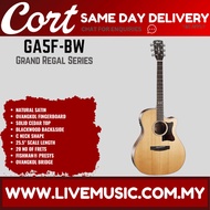 Cort GA5F-BW - Grand Regal Acoustic Guitar with Gig Bag - Natural Satin (GA5F BW/GA5FBW)