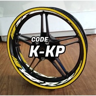 Sticker Rim Yamaha R25 V1 V2 Yellow