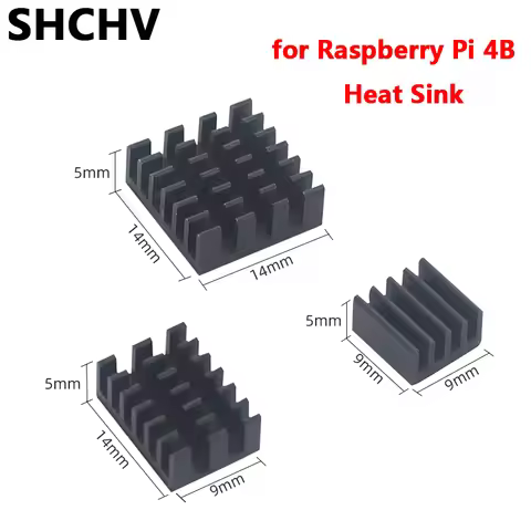 Raspberry Pi 4 Aluminum Heat Sink 3pcs Raspberry Pi 4B Heatsink Radiator Cooling kit Cooler for Rasp