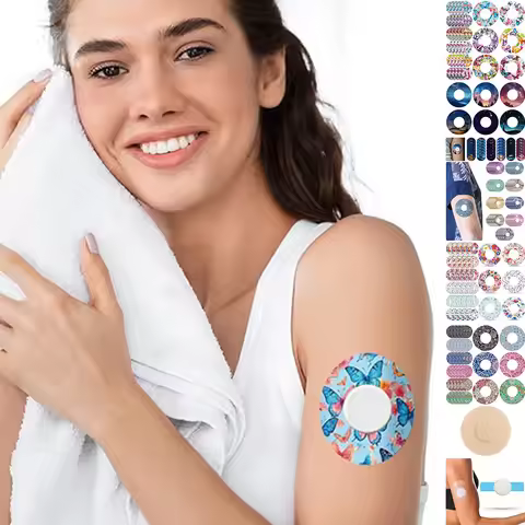 Hypoallergenic Adhesive Tape for Freestyle Libre 2/3 6Pcs Waterproof Sweatproof CGM Sensor Cover Lon