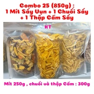 COMBO 25 (850g): BIG SHRINKLES 250g + BANANA B 300g + MIXED 300g - New product, fragrant, crunchy an